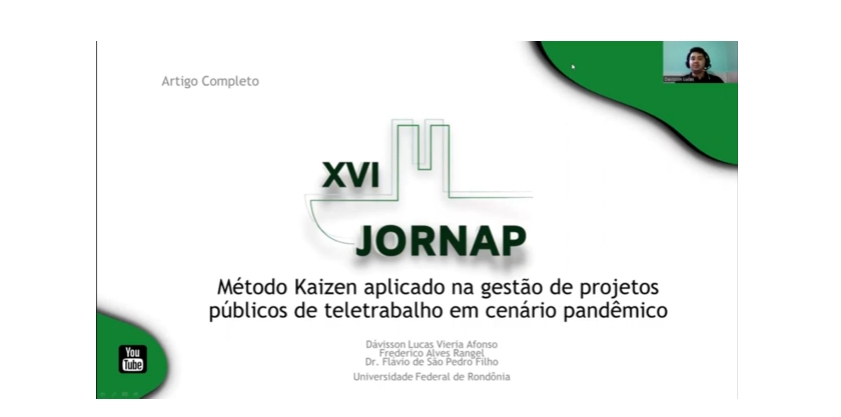 Artigo de título: Método kaizen aplicado na gestão de projetos públicos de teletrabalho em cenário pandêmico